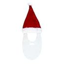 Old Man Hat Santa Hat with Beard Christmas Costume Accessories Dreses Has Plush Christmas Cap Christmas Gifts Party Christmas Hats Christmas Costumes Clothing Decorate/1362