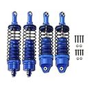 Nakkaa 4PCS Aluminum Front & Rear RC Shocks Absorber Assembled Full Metal Shocks Upgrades Parts for 1/10 RC Truck Traxxas Slash 4x4 4WD 2WD Shocks Rustler 4X4 Stampede 4X4 Hoss 4X4 Replacement of 5862