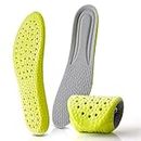 WLLHYF 1 Paar Schuheinlagen aus Memory-Schaumstoff, verhindert Fußgeruch, Stoßdämpfung, Sporteinlagen, weiche, bequeme Ersatz-Einlegesohlen für Männer und Frauen, lindert Fußschmerzen (28.5cm)