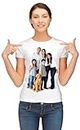 SHRI Personalized Custom Print Round Neck Dry Fit White Polyester Kids T-Shirt for Boys and Girls (Small)