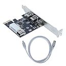 iTellzone PCI Express Firewire Card 400 PCIe with VIA Chipset 4 pin 6 pin firewire Controller Expansion Card