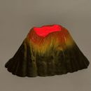 Electronic Dinosaur Volcano w/ Eruption Lights & Sound Actions Kid's Red Box Toy