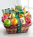 with Sympathy Fruit and Gourmet Basket