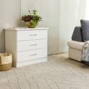 Latitude Run® 3 Drawer Dresser Wood in Brown/White | 27.5 H x 32 W x 16 D in | Wayfair B39A17B713A94D96BB9CD51FD3B49C63