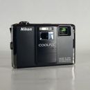 Nikon Projector Digital Camera Coolpix S1000pj 12.1MP Black + Case + SD Card