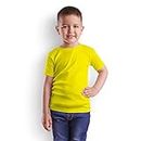 Feel Good Cotton Plain Yellow Color T-Shirt for Boys 4 Years-5 Years