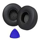 1 Pair Replacement Earpad for Beats Solo 2, Solo 3 Wireless Headphone, Replacement Ear Soft Leather Memory Foam Cushions Ear Pads Cushion Cover Foam Earpads (Black))