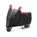 NG Auto Front 100% Water Resistant & Dust Proof Universal Full Body Cover for All Two Wheelers Upto 180 CC Bike, Scooty/Scooter Cover for Honda Activa 6G, Splendor Plus, Pulsar, Etc (Red & Black)