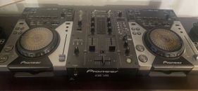Pioneer CDJ-400 Single CD Player x 2 DJM-400 DJ Player Mixer CDJ400 DJM400 Used