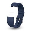 CellFAther® Replacement Wristband Strap compatible for Fitbit Charge 2 & Charge 2 HR (Blue) Not For Others