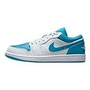 Jordan Nike Air 1 Low Men's Shoes White/Celestial Gold-Aqauatone 553558-174 - Size 10