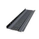 Raptor Gutter Guard – 48 FT. (Nominal) Black All-Aluminum Gutter Guard Kit with Screws Included. Fits 5 in. Gutters. DIY-Friendly. (5 in. x 47.625 in.)