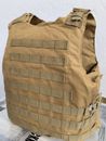 Tactical Plate Carrier Vest FREE Made With Kevlar Plates 3a Inserts Fits Ar500