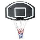 AOKUNG Wall-Mounted Basketball Hoop, 28.5 "x 18" Large Backboard, PE Shatter-Proof Backboard, All-Weather net, Door Wall-Mounted Indoor Outdoor Basketball Game
