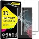 4youquality Tempered Glass Screen Protector for Samsung Galaxy S22 Ultra, 2-Pack, [LifetimeSupport][Impact-Resistant][Anti-Shatter][Anti-Scratch]