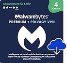 Malwarebytes | Windows/Mac/iOS/Android/Chrome | Premium + Privacy VPN | 4 Gerät | 12 Monate | Aktivierungscode per Email