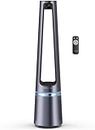 Rowenta Eclipse 2-en-1 Ventilateur purificateur, Ventile et filtre l’air, Particules fines, 32 dB (A), Puissant, Oscillation, 12 vitesses, Minuteur, Départ différé QU5030F0