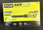Ryobi 650 Cfm 40v Brushless Blower Kit Whisper Series RY404014K NEW IN BOX