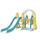 Scivolo per Bambini Scivolo Indipendente Toddler Climber Swing Set Parco Giochi per Neonati Set di Giochi per Interni all'aperto Scivolo Lungo Attività Kid Play Equipment (Rocket)
