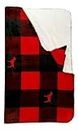 Pink Sherpa Blanket Color Plaid Dog Logo Red Cozy 50”x60” Super Soft New