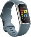 Fitbit Charge 5 Fitness Tracker Acciaio Blu/Platino, Acciaio Inox