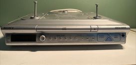 Sony Under Cabinet CD Player ICF-CD543RM Kitchen Radio Mega Bass Clock Radio