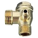 Generic 90 Degree Brass Male Threaded Check Valve Miniature air Compressor Pump Accessories