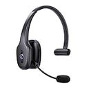 Gixxted Bluetooth Headset, Trucker Bluetooth Headset with Noise Canceling Microphone, 60 Hours Working Time Wireless on-Ear Headset for Computer Cell Phone Trucker Home Office Work