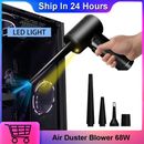 Cordless Air Duster Blower Compressed Cans Electric Computer Cleaner PC Keyboard