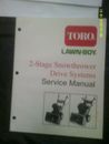 Preowned Toro / LawnBoy 2 Stage Snowblower Drive Systems Service Manual 492-4738