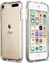 ULAK Klar für iPod Touch 5/6/7 Hülle, Durchsichtige Schutzhülle Hard TPU Bumper Handyhülle Stoßfest Transparent Phone Case für Apple iPod Touch 5/6/7 - Durchsichtige