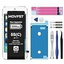 MOVFST Replacement Battery for iPhone 5S/5C,Li-ion Polymer 3500mAh High Capacity Battery Fit for iPhone 5S/5C Model A1453 A1457 A1518 A1528 A1530 A1533 with Repair Tool Kits