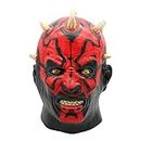 ORTUH Dark Maul Cosplay Face Covers - Dark Maul Halloween Cosplay Face Cover - Scary Halloween Headgear Latex Full Head Face Cover Halloween Costume Props Party Supplies