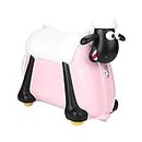 Shaun the Sheep Kids Ride-On Suitcase Carry-On Luggage, Pink