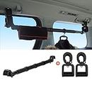 Car Clothes Hanger Bar, Adjustable Telescoping Bar Vehicle Clothing Rack with Non-Slip Grips, for Travel or Garment Cloths, Expandable 33" to 55"