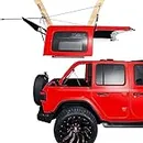 Hard Top Removal Lift for Jeep Wrangler, Compatible with All Jeep Wrangler JK JL Models, Easy One-Person Operation Roof Hardtop Hoist with Anti-Drop System, Supports 8-16 ft. Ceiling, Bonus 6 T Knobs