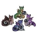 Hatchling Treasures Dragons Set of Four -Collectibles Dragons Figurines - Set of 4