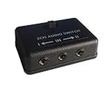 Audio switch box two channel AB A B stereo on off headphone switcher 1/8" 3.5mm jack on/off selector