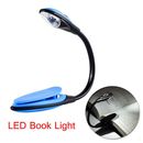 Lampade da scrivania da notte luce libro LED portatile luce da viaggio clip accensione lampada lettura