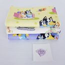 Baby Burp Cloths 3 Pack Mixed Bluey Print 100% Cotton Towelling Backed Handmade