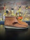 Clarks Originals Tan Suede Wallabee Boots Size UK 7.5 EUR 42.5 Boxed