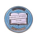 BOOK LOVERS CLUB LIFETIME MEMBER Brooch Book Badge Funny Hard Enamel Pin Button Badge Reading Enthusiast Nerd Friend Jewelry Gift for Jackets Shirts Hats Canvas Bags