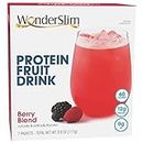 WonderSlim Protein Fruit Drink, Berry Blend, No Fat, Gluten Free, Keto Friendly & Low Carb (7ct)
