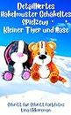 Detailliertes Häkelmuster Gehäkeltes Spielzeug Kleiner Tiger und Hase: Schritt für Schritt Farbfotos / Schwierigkeitsgrad: Leicht (German Edition)