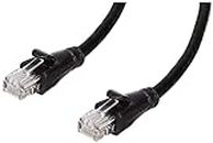 Amazon Basics RJ45 Cat-6 Ethernet Patch Internet Cable For Personal Computer - 50 Feet (Black)