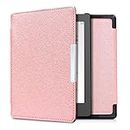 kwmobile Custodia eReader Compatibile con Kobo Aura Edition 1 Cover - eBook Reader Flip Case - Cover eReader Simil Pelle - oro rosa