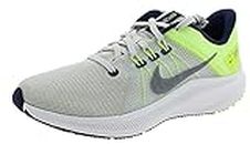 Nike Men's Quest 4 Running Shoe, Photon Dust Midnight Navy Volt Glow Volt, 9.5 US