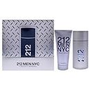 212 Men NYC by Carolina Herrera - 2 Pc Gift Set 3.4oz EDT Spray, 3.4oz After Shave Gel