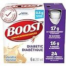 BOOST Diabetic Nutritional Supplement, Vanilla, 6x237ml, Case Pack of 4, Packaging May Vary