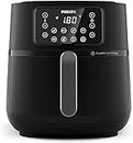 Philips Airfryer 5000 Series XXL, 7.2L (1.4Kg) - 6 portions, 16-in-1 Airfryer, Wifi connected, 90% Less fat with Rapid Air Technology, HomeID app (HD9285/91)